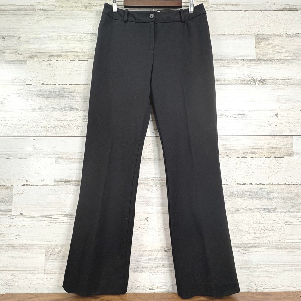 Talbots Signature Black Straight Leg Dress Pants Womens Size 8 Career Office